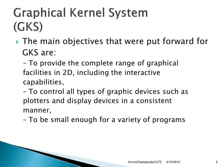 graphical kernel system gks